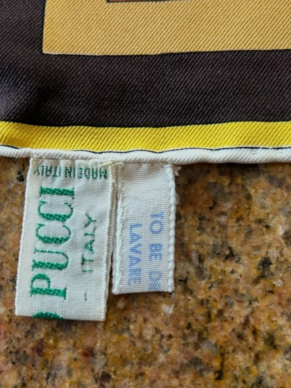 Vintage Emilio Pucci Silk Scarf Made in Italy Hand Rolled Edges